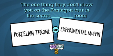 Quiplash screen shot of prompts and answers
