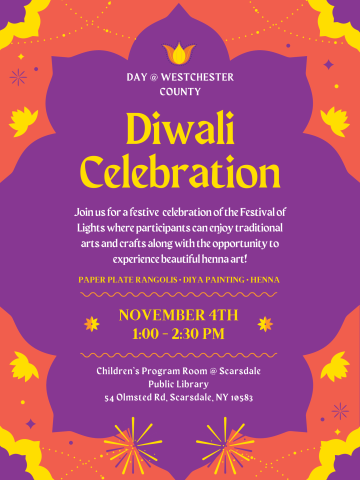 poster with information about Diwali Celebration