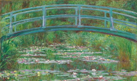 Claude Monet's 1899 painting The Japanese Footbridge 