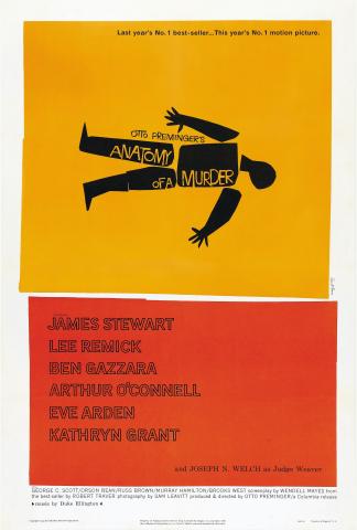 Movie poster for 1959 Anatomy of a Murder